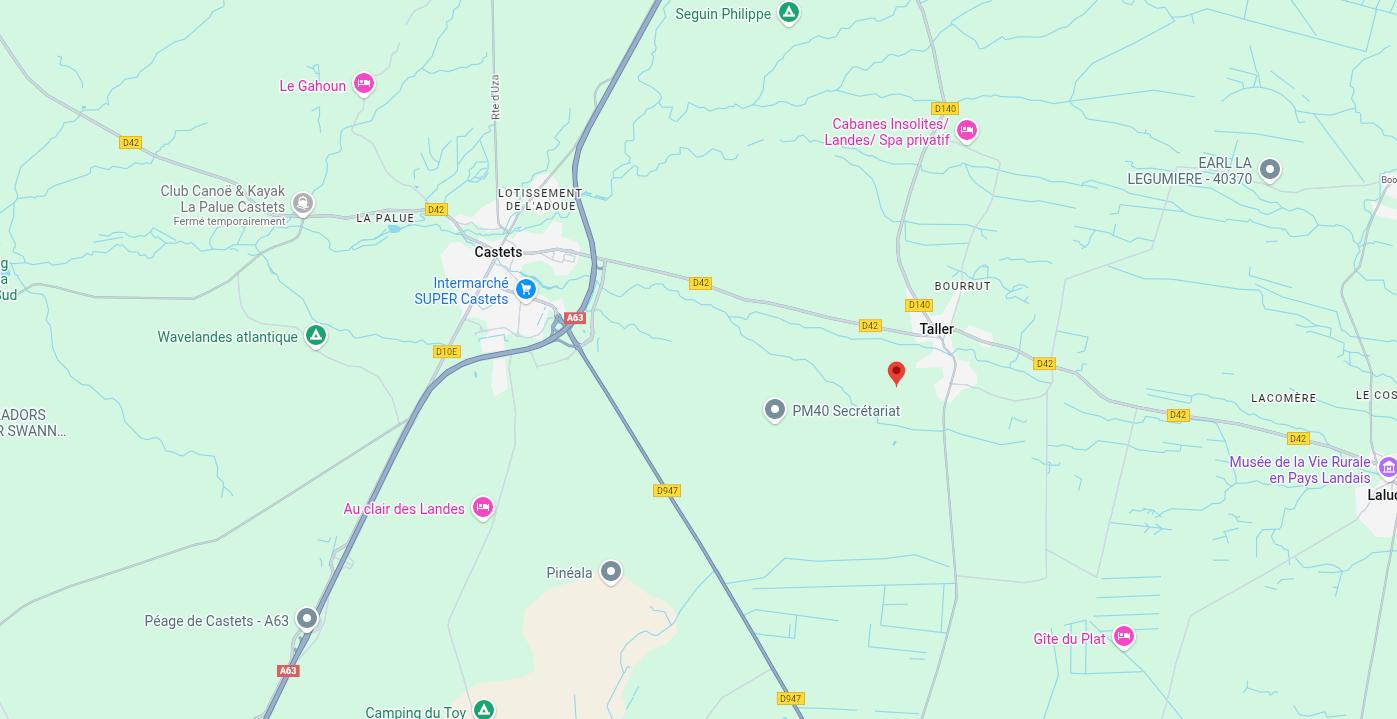 Plan d'accès à Il était une ferme sur Google Maps